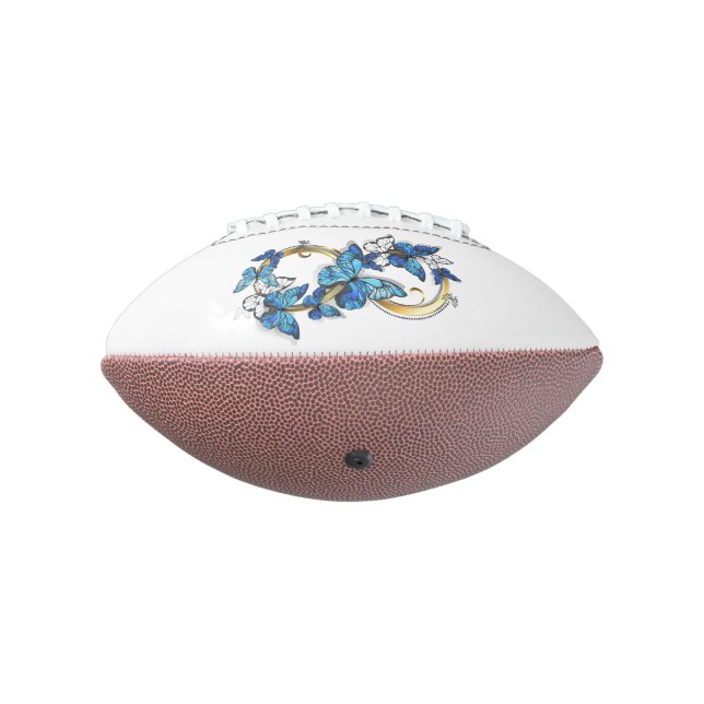 Symbol Infinity of Blue Morpho Butterflies Football (Gedreht 270)