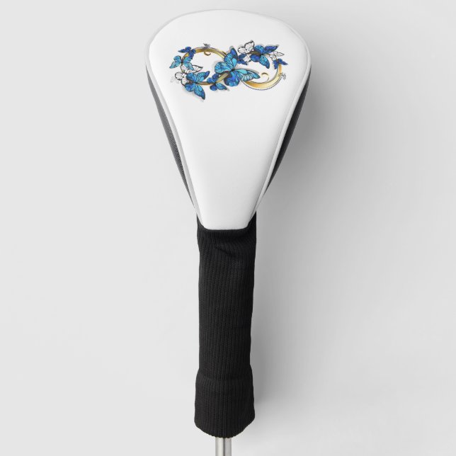 Symbol Infinity of Blue Morpho Butterflies Golf Headcover (Vorderseite)