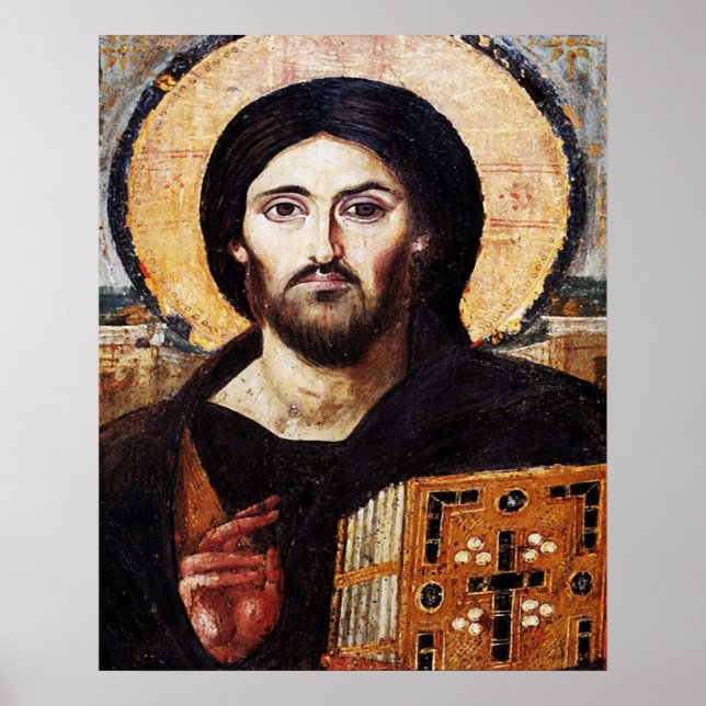 Symbol Jesus Christ Pantocrator Poster (Vorne)