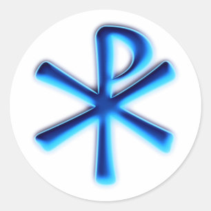 Symbol Jesus Christus PX Runder Aufkleber