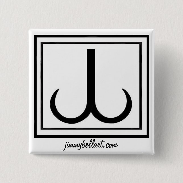SYMBOL jimmybellart.com JB Button (Vorderseite)