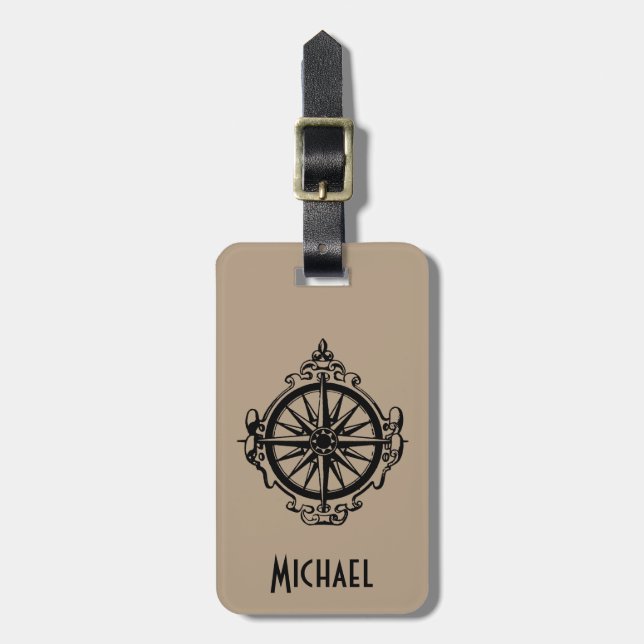 Symbol: Kompass Gepäckanhänger (Vorderseite vertikal)