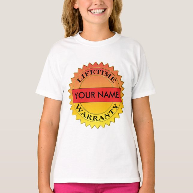 Symbol Lebensgarantie Ihr Name Kids Pullover (Vorderseite)