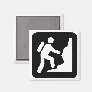 Symbol Magnet für Bergsteigerei