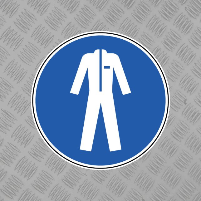 Symbol-Marke für Schutzkleidung tragen Aufkleber (Von Creator hochgeladen)