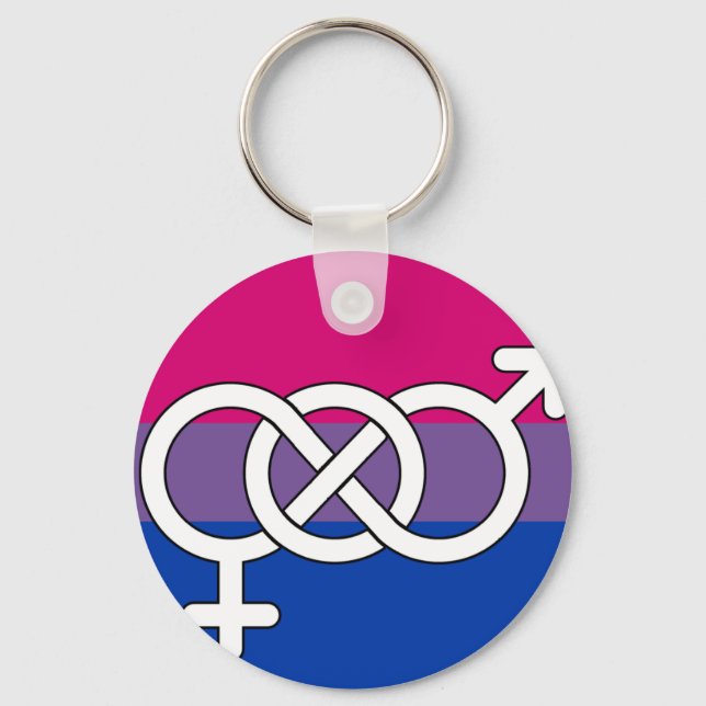 Symbol-Markierung für Bisexual Schlüsselanhänger (Vorderseite)