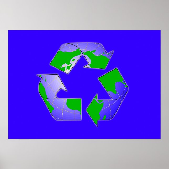 Symbol mit Earth Poster gerecycelt (Vorne)