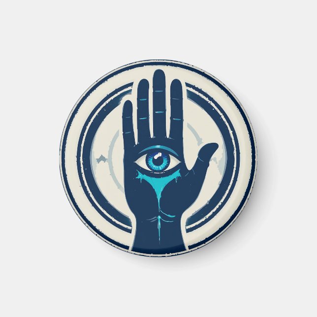 Symbol mit mittlerem Auge Magnet (Vorne)