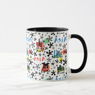 Symbol-Muster Asiens Tasse