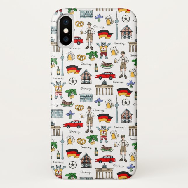 Symbol-Muster Deutschlands | Case-Mate iPhone Hülle (Rückseite)