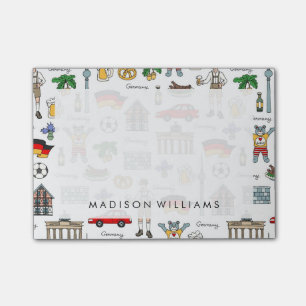 Symbol-Muster Deutschlands   Post-it Klebezettel