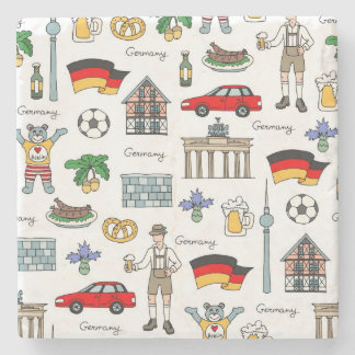 Symbol-Muster Deutschlands | Steinuntersetzer