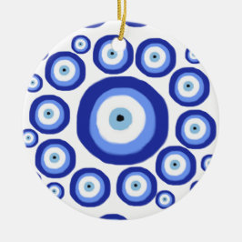 Symbol-Muster für griechisches Auge Viel Glück Keramik Ornament