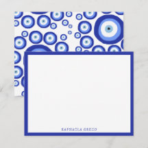 Symbol-Muster für griechisches Auge Viel Glück