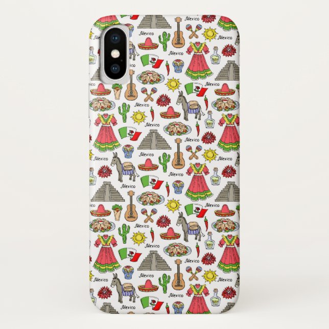 Symbol-Muster Mexikos | Case-Mate iPhone Hülle (Rückseite)