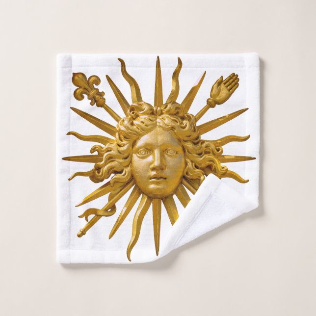 Symbol of Louis XIV the Sun King Waschlappen (Waschlappen)