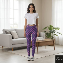 Symbol Pattern pink = lila Leggings