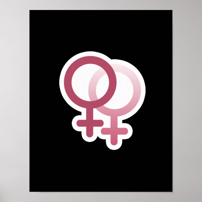 SYMBOL PINK DER LEERBISCHEN LIEBE POSTER (Vorne)