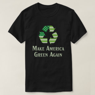Symbol recycelnd, machen Sie Amerika-Grün wieder T-Shirt