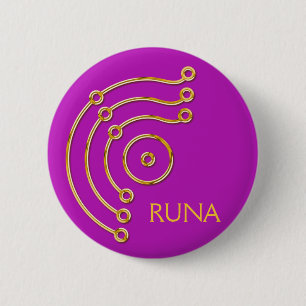 Symbol RUNA / GOLD, RUNA magenta Button