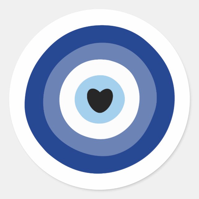 Symbol-Schutz des Bösen Runder Aufkleber (Vorderseite)
