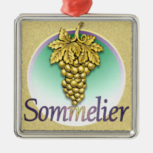 Symbol Sommelier Ornament Aus Metall