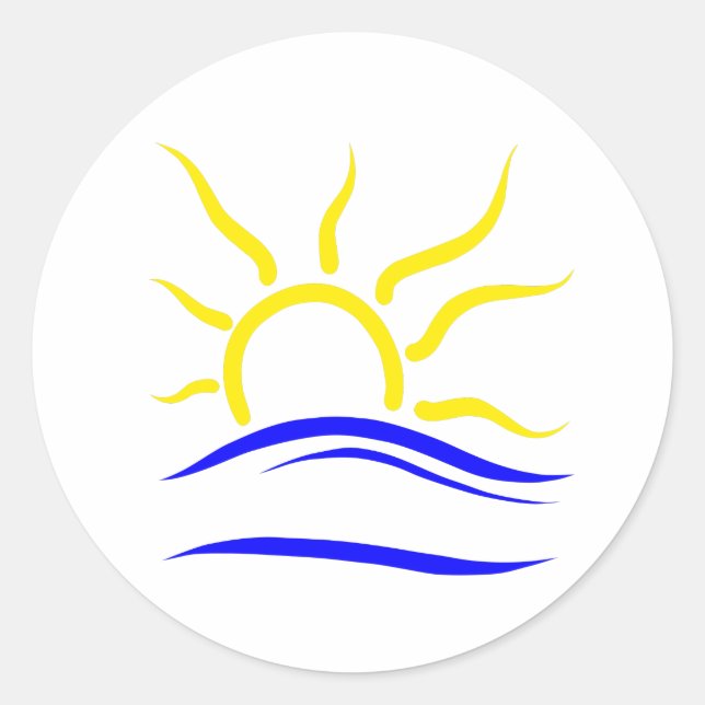 Symbol-Sticker Runder Aufkleber (Vorderseite)