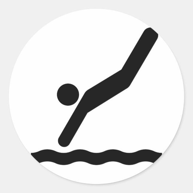 Symbol-Sticker Runder Aufkleber (Vorderseite)