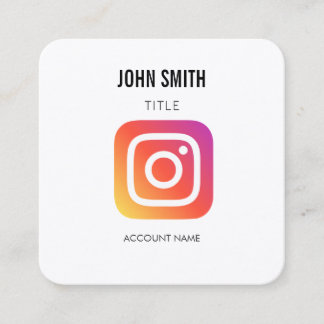 Symbol-Symbol-Logo-Editor PROFILE-Werbung Quadratische Visitenkarte