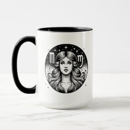 Symbol und Merkmale des Horoskops - Virgo Tasse