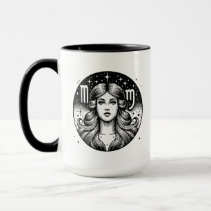 Symbol und Merkmale des Horoskops - Virgo Tasse