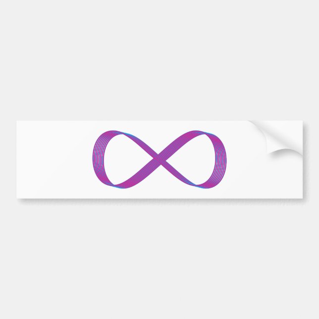Symbol Unendlichkeit infinity Autoaufkleber (Vorne)