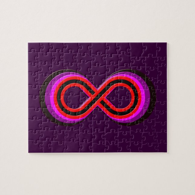 Symbol Unendlichkeit infinity Puzzle (Horizontal)