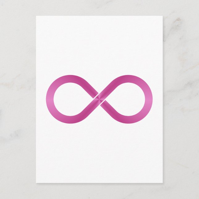 Symbol Unendlichkeit Unendlichkeit Postkarte (Vorderseite)