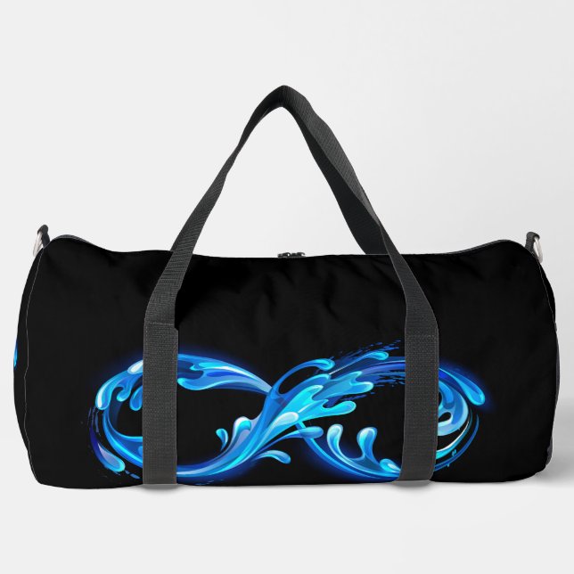 Symbol Unendlichkeit von kaltem klarem Wasser Duffle Bag (Vorderseite)