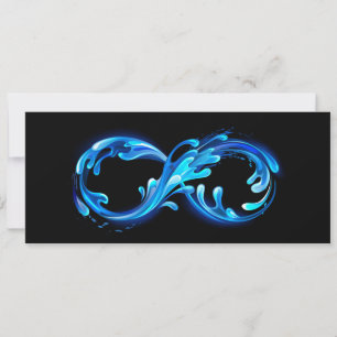 Symbol Unendlichkeit von kaltem klarem Wasser Save The Date
