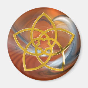 Symbol Venus Blume / GOLD Magnet