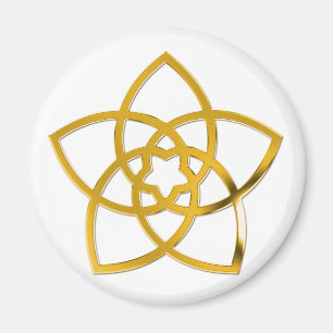 Symbol Venus Blume / GOLD Magnet
