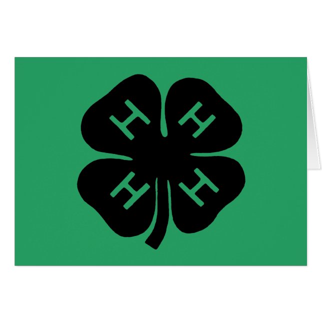Symbol: Verein 4-H (Vorderseite (Horizontal))