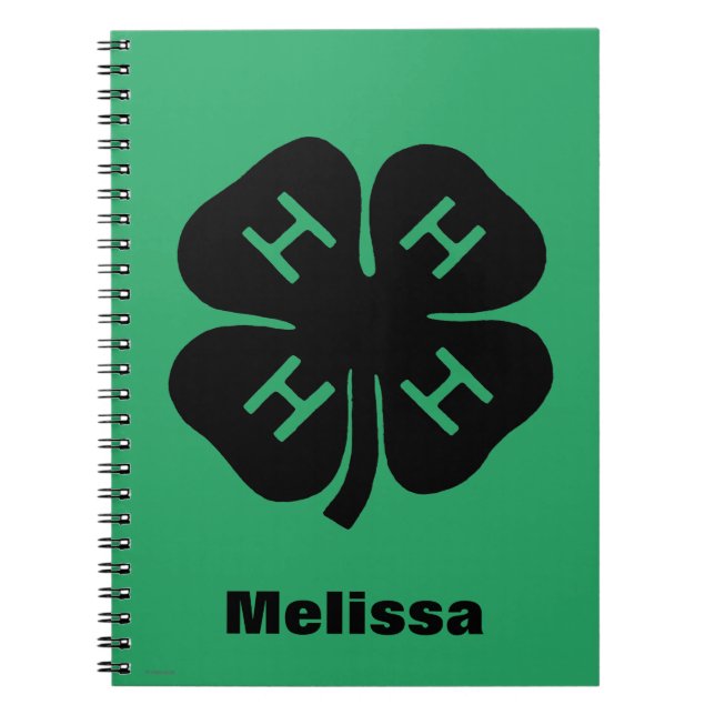 Symbol: Verein 4-H Notizblock (Vorderseite)