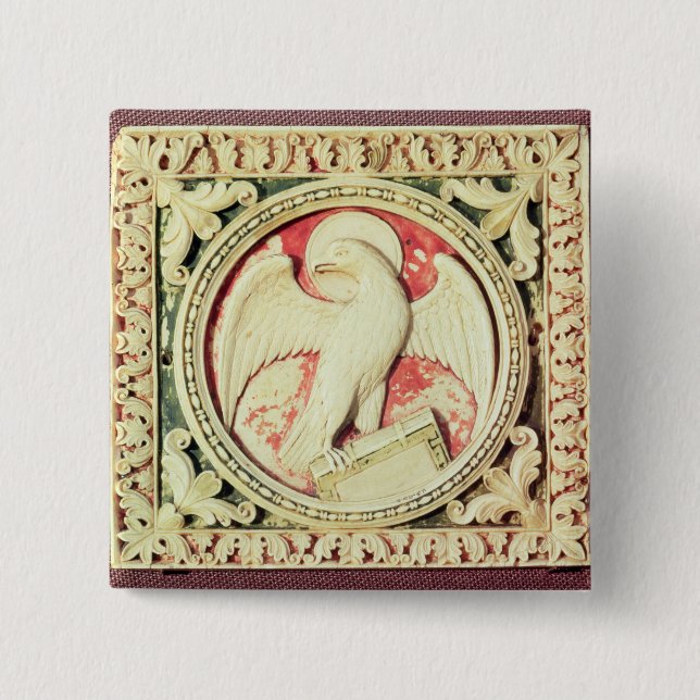 Symbol von Johannes der Evangelist Button (Vorderseite)
