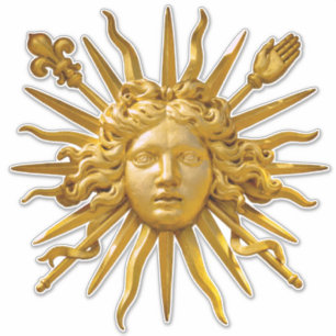 Symbol von Louis XIV der Sonnenkönig Aufkleber