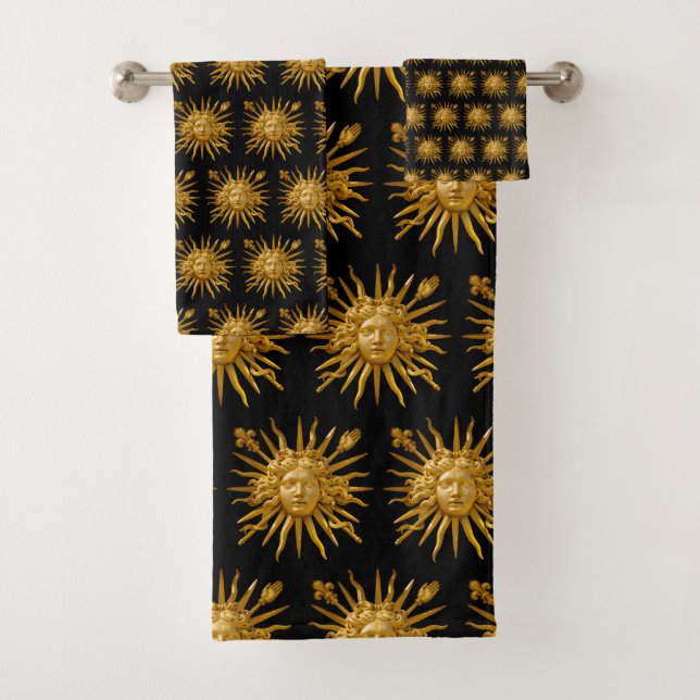 Symbol von Louis XIV der Sonnenkönig Badhandtuch Set (Insitu)