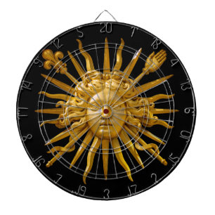 Symbol von Louis XIV der Sonnenkönig Dartscheibe