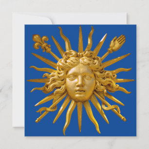 Symbol von Louis XIV der Sonnenkönig Einladung