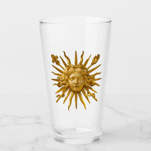Symbol von Louis XIV der Sonnenkönig Glas
