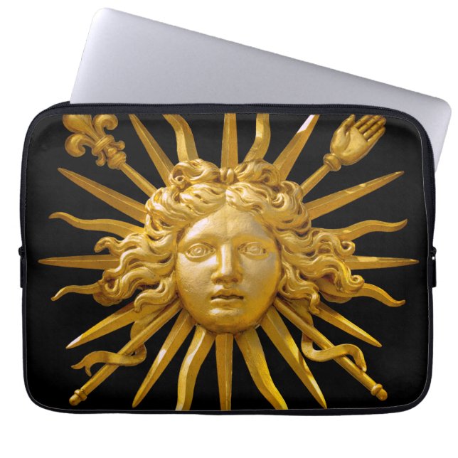Symbol von Louis XIV der Sonnenkönig Laptopschutzhülle (Vorderseite)