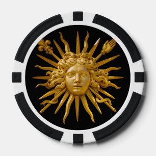 Symbol von Louis XIV der Sonnenkönig Pokerchips