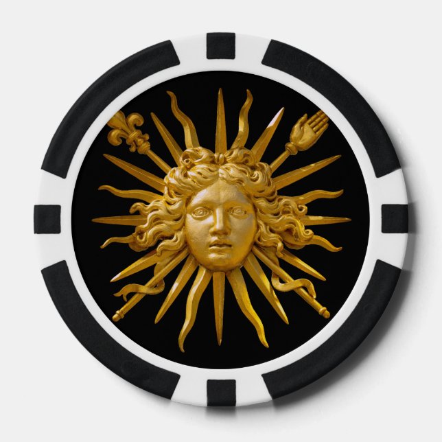 Symbol von Louis XIV der Sonnenkönig Pokerchips (Vorderseite)