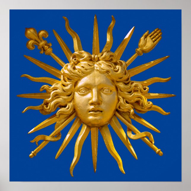 Symbol von Louis XIV der Sonnenkönig Poster (Vorne)